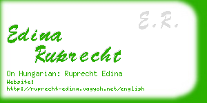 edina ruprecht business card
